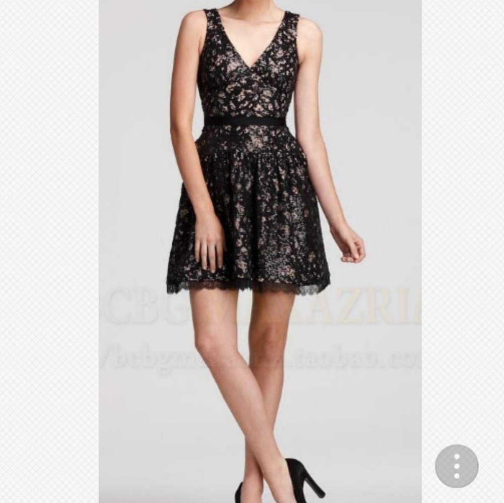 BCBGMaxAzria Black Lacy Dress
